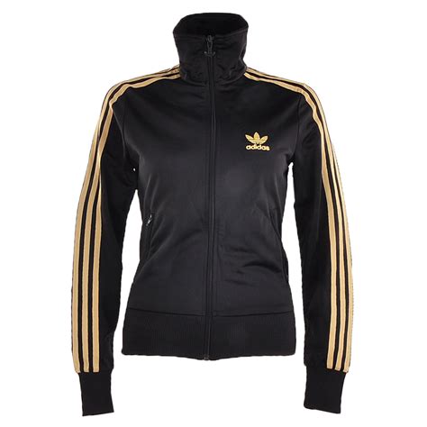 adidas jacke frauen schwarz gold